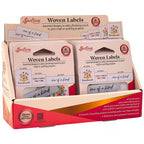 Sew Easy Woven Labels with Crafty Themes - 6 labels per set
