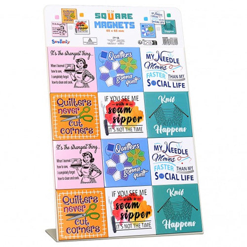 Sew Tasty Novelty Magnets with Craft Themes