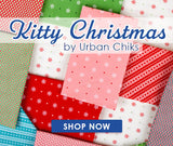 Urban Chiks Kitty Christmas for Moda - 'Here Comes Santa Claws' Quilt Kit