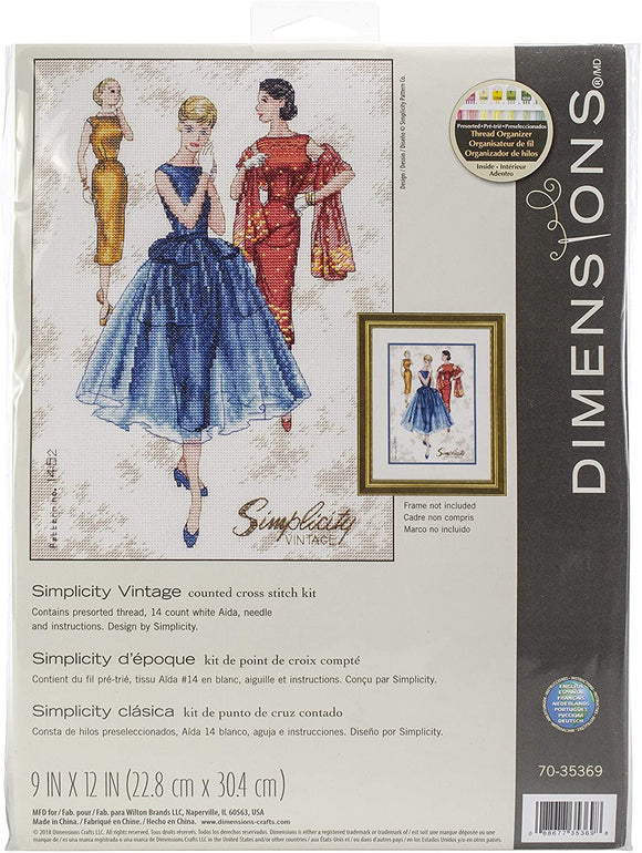 Dimensions Counted Cross Stitch Kit - Simplicity Vintage