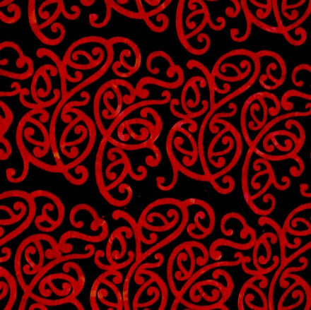 Swirl - Red on Black