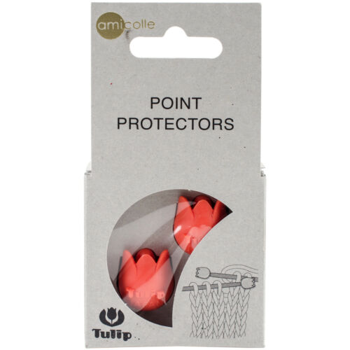 Packaging of orange point protectors with Tulip branding on a white background