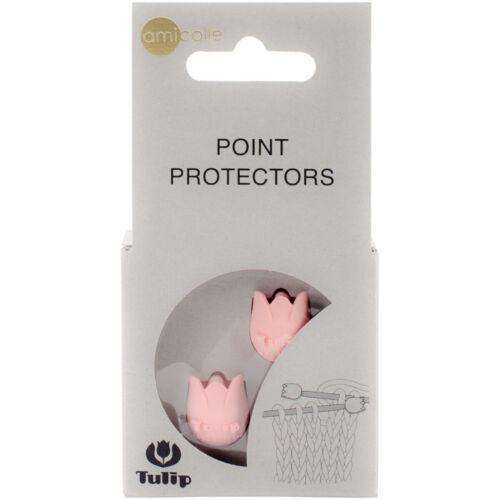 Packaging of pink point protectors with Tulip branding on a white background