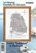 CraftCo Cross-stitch chart - Cook's "Endeavour" in Blackwork