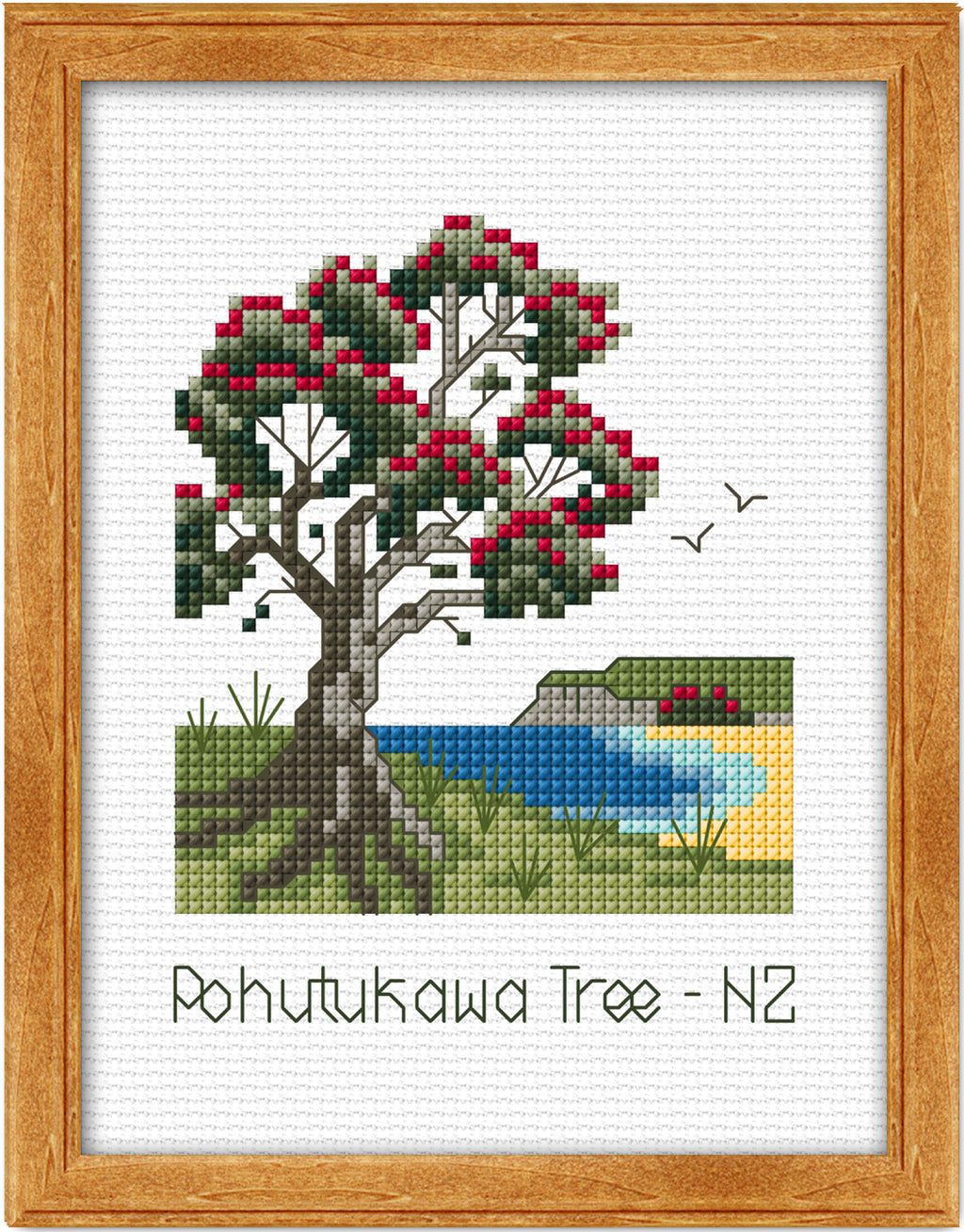 CraftCo Cross-stitch kit - Pohutukawa Tree