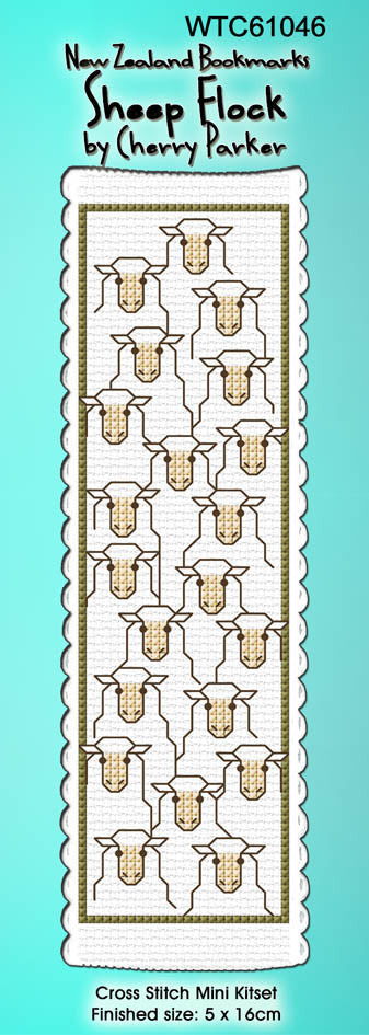CraftCo Cross-stitch bookmark kit - Sheep Flock