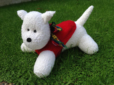 Knitting kit - Wee Jock the Scottie Dog