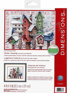 Dimensions Christmas Counted Cross Stitch Kit - Winter Housing