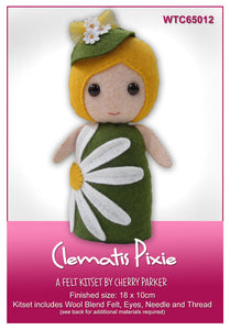 Felt Kit - Clematis Pixie
