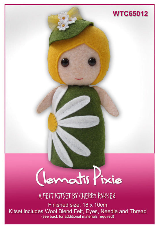 Felt Kit - Clematis Pixie