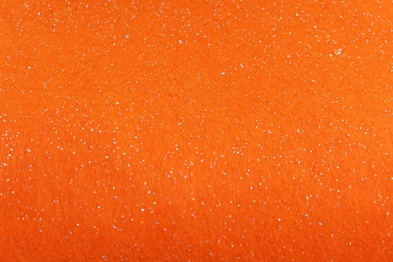 Felt - Orange with glitter