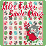 Urban Chiks Kitty Christmas for Moda - 'Here Comes Santa Claws' Quilt Kit