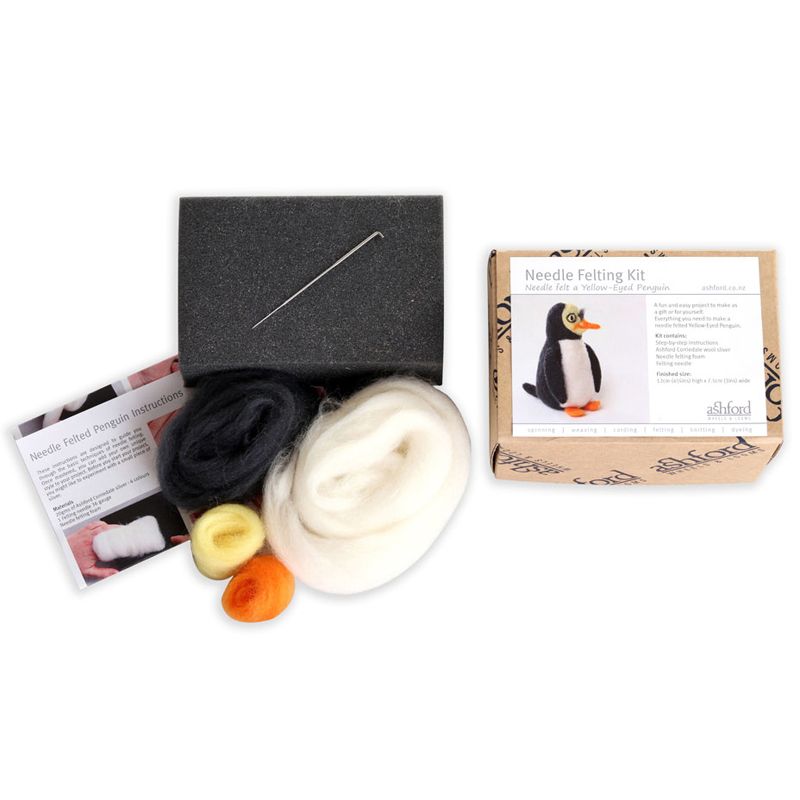 Needle Felting Kit - Make Your Own NZ Penguin!