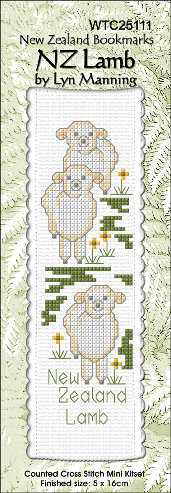 CraftCo Cross-stitch bookmark kit - NZ Lamb