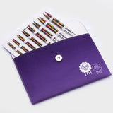 Knitpro - Symfonie Deluxe Set - Set of 8 Interchangeable Knitting Needle Tips (in Purple Canvas Carry Case)