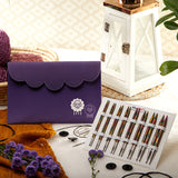 Knitpro - Symfonie Deluxe Set - Set of 8 Interchangeable Knitting Needle Tips (in Purple Canvas Carry Case)