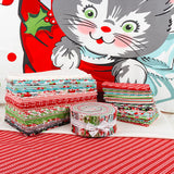 Urban Chiks Kitty Christmas for Moda - 'Here Comes Santa Claws' Quilt Kit