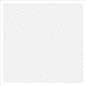 Daruma - Pre-printed Sashiko Fabric in Mountain Range design on White Background