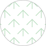 Daruma - Pre-printed Sashiko Fabric in Bamboo Stitch design on White Background