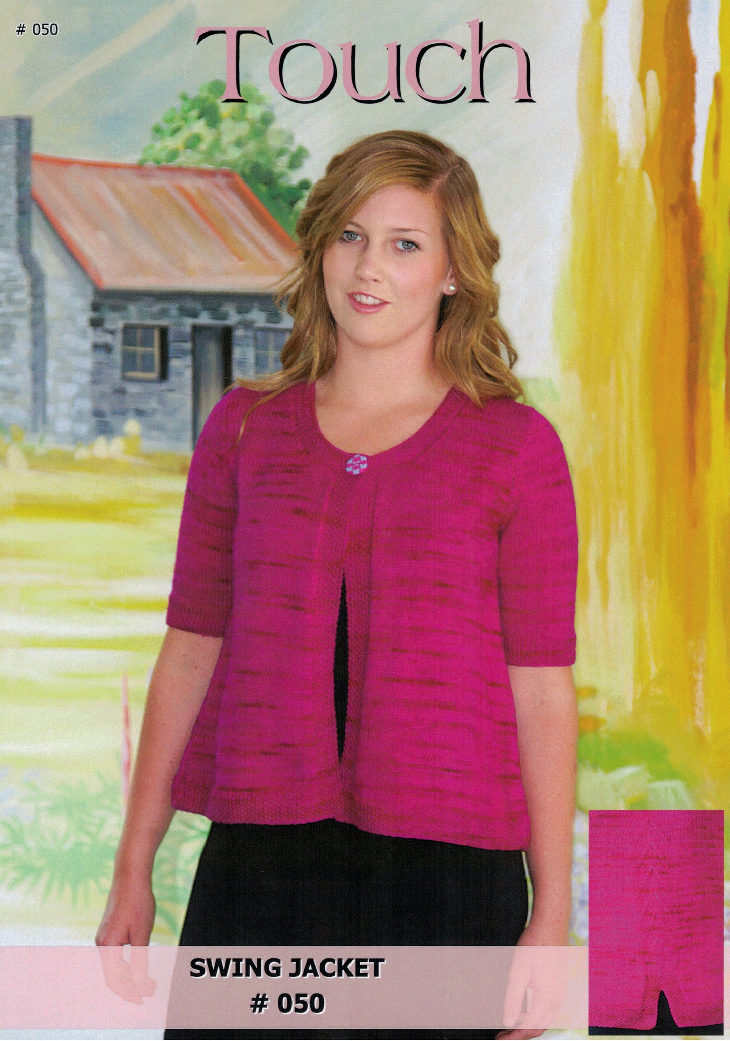Touch Knitting Pattern 50 - Ladies Swing Jacket in 8-ply / DK