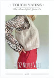 Touch Knitting Pattern - 132 Nevis Mohair Pullover Vest in 12-Ply Brushed Yarn