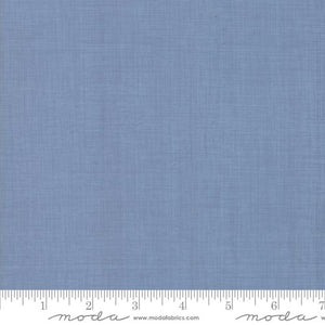 French General Lawns - Tres Jolie Linen Texture Blender in Woad Blue