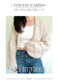 Touch Knitting Pattern - 137 Betty Mohair Jacket in 12-Ply  / Aran weight Brushed Yarn