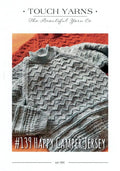 Touch Knitting Pattern - 139 Happy Camper Textured Raglan Pullover in 4-Ply / Fingering for Ages 1-2 years