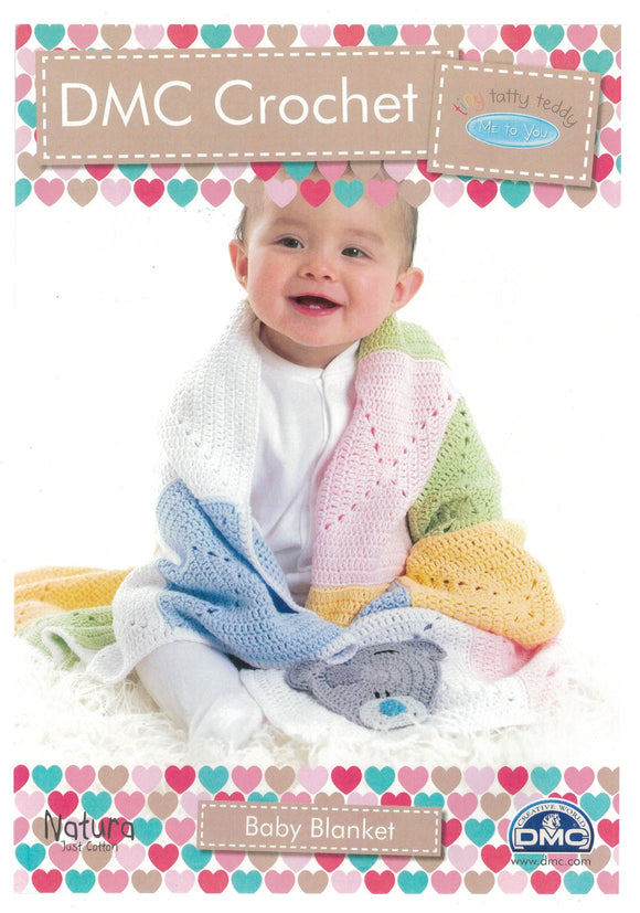 DMC Crochet Pattern - Baby Blanket in 4-Ply / Fingering