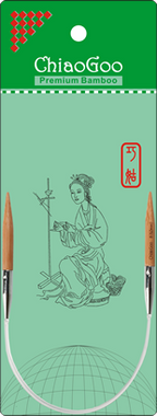 ChiaoGoo - Bamboo circular  needles - 23 cm Patina colour