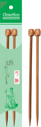 ChiaoGoo - Bamboo straight needles - 23 cm Patina colour