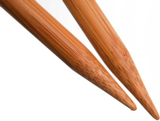 ChiaoGoo - Bamboo straight needles - 23 cm Patina colour