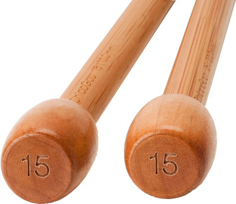 ChiaoGoo - Bamboo straight needles - 23 cm Patina colour