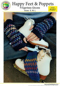 Countrywide Knitting Pattern P257 - Fingerless Gloves in 4-ply / Fingering