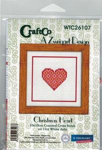 CraftCo Cross-stitch kit - Christmas Heart
