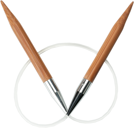 ChiaoGoo - Bamboo circular  needles - 30 cm Patina colour