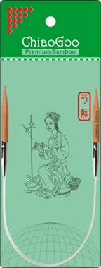 ChiaoGoo - Bamboo circular  needles - 30 cm Patina colour