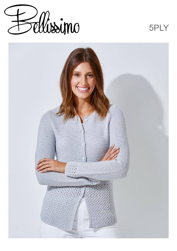 Bellissimo TX336 - Ladies Cardigan in 5-ply / Sport