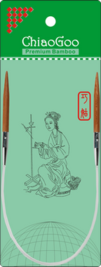 ChiaoGoo - Bamboo circular  needles - 40 cm Patina colour