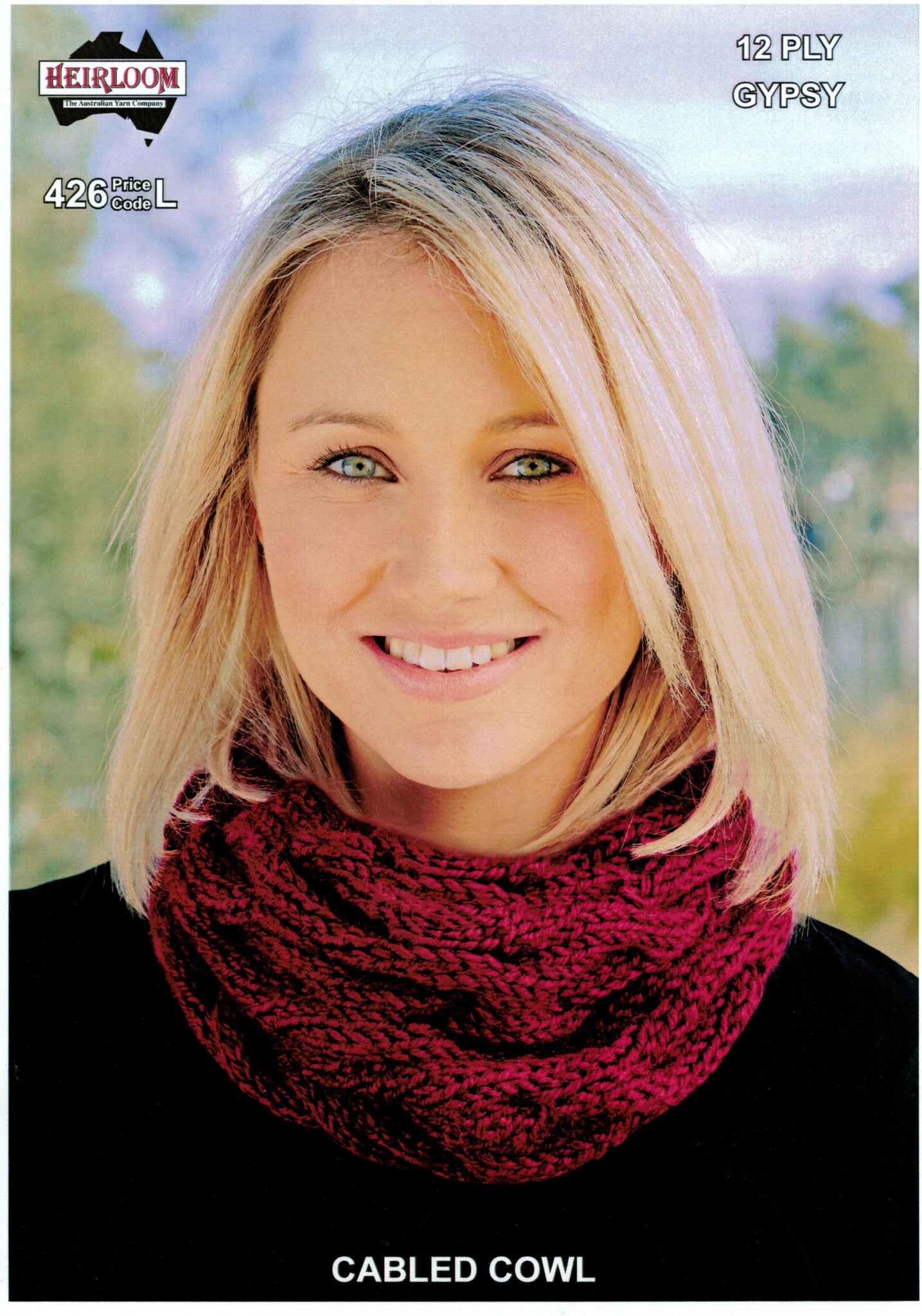 Heirloom 426 - Cabled Cowl in Merino Magic Chunky