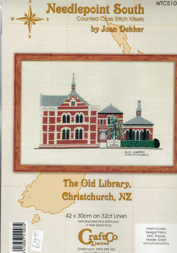 CraftCo Cross-stitch kit - The Old Library, Christchurch