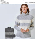 Bellissimo TX523 - Unisex Raglan Sleeved Striped Pullover in 8-ply / DK