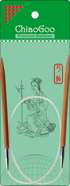 ChiaoGoo - Bamboo circular  needles - 60 cm Patina colour