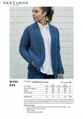 Fiddlesticks TX644 - Ladies Slouchy Jacket in 14-ply / Chunky