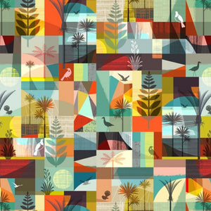 Birds of Aotearoa - Graphic print in Autumn tones