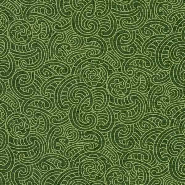 Ponga Koru Sage Green on Medium Green