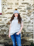 Touch Knitting Pattern 91 - Ladies Crown Range Vest in 12-ply  / Aran weight brushed Mohair / Merino