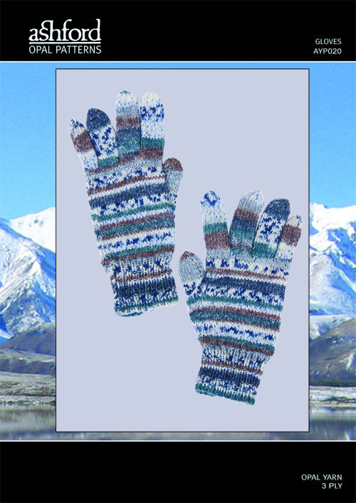 Opal Yarn pattern - Gloves in 4-Ply / Fingering