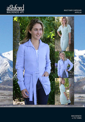 Ashford Mackenzie Knitting Pattern AYP030 - Ladies Multi Way Cardigan
