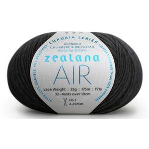 Zealana Air Lace yarn - Charcoal